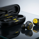 Premium Wireless Earbuds Black Yellow Bluetooth 5.3