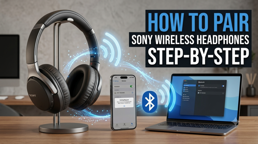 How to pair sony wireless headphones