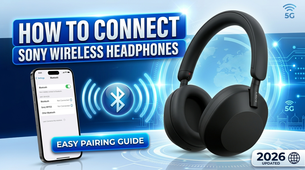 How to connect sony wireless headphones